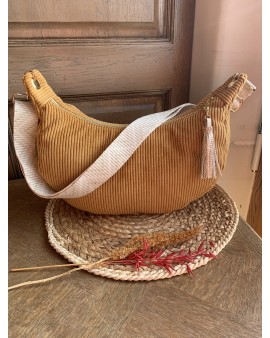 Sac Demi Lune "June" Ocre