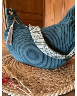 Sac Demi Lune "June" Vert Sapin