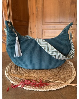 Sac Demi Lune "June" Vert Sapin