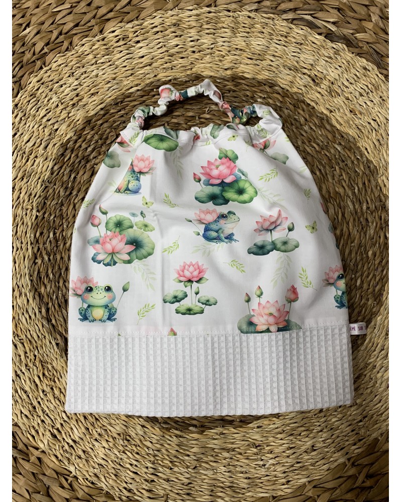 Serviette bavoir élastique "Grenouille"