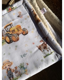 Douillette - Petit Plaid "Ma petite ferme"