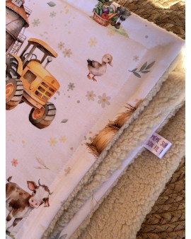 Douillette - Petit Plaid "Ma petite ferme"