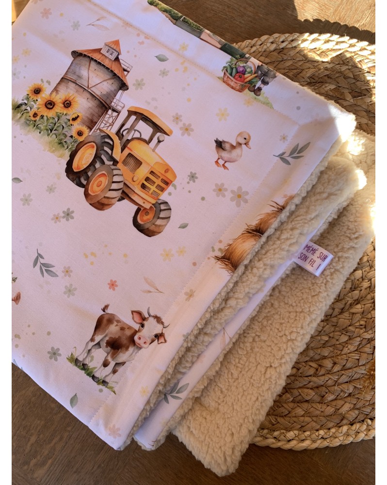 Douillette - Petit Plaid "Ma petite ferme"