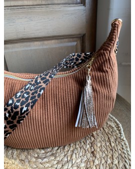 Sac Demi Lune "June" Rouille