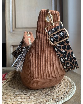 Sac Demi Lune "June" Rouille