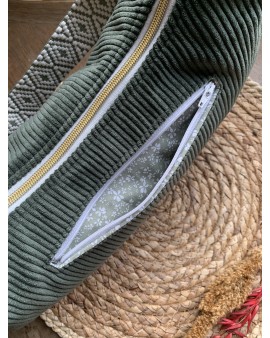 Sac Demi Lune "June" Kaki