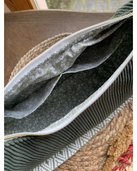 Sac Demi Lune "June" Kaki