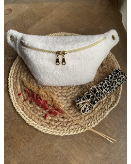 Sac Banane Zoé "Bouclette écru"