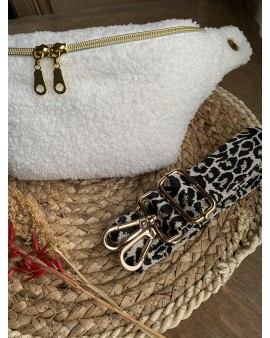 Sac Banane Zoé "Bouclette écru"