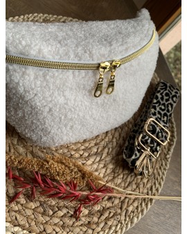 Sac Banane Zoé "Bouclette écru"