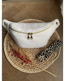 Sac Banane Zoé "Bouclette écru"