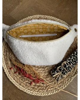 Sac Banane Zoé "Bouclette écru"