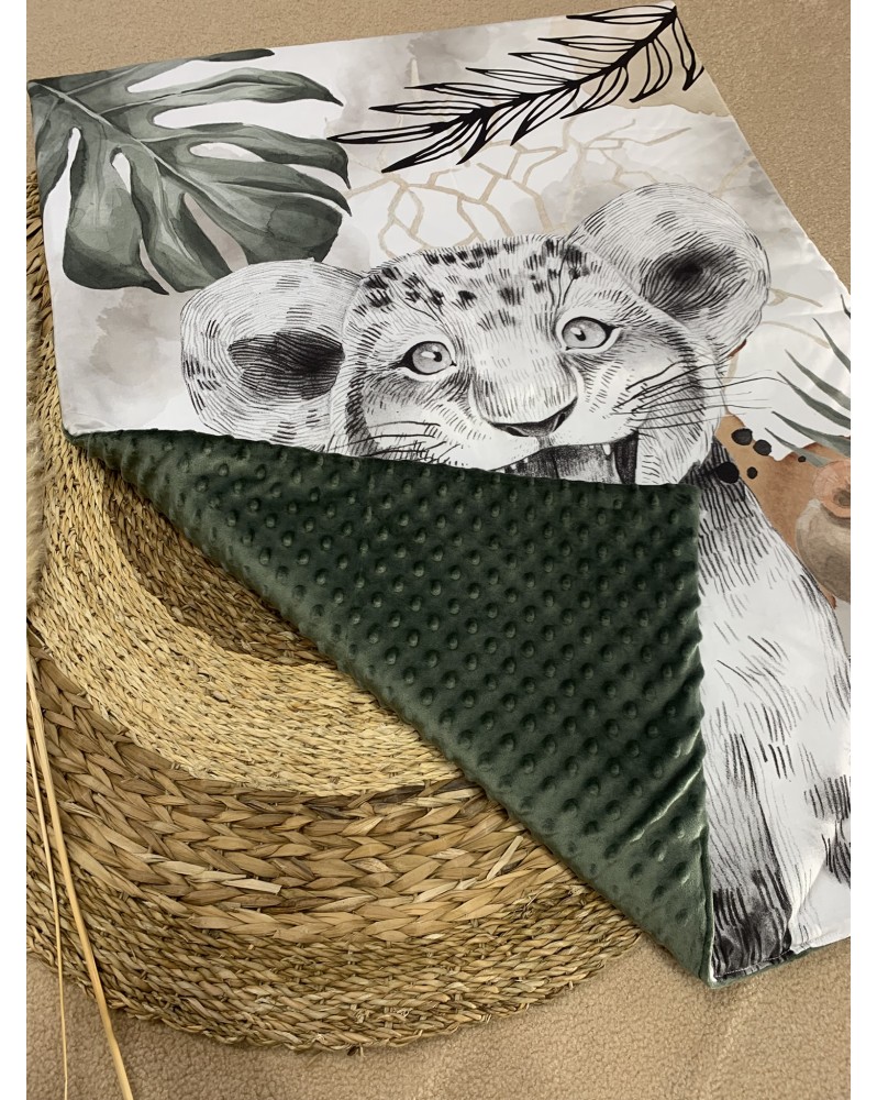 Couverture de lit bébé "Lion Savane"