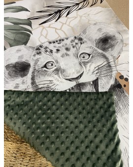 Couverture de lit bébé "Lion Savane"