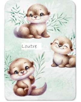 Couverture de lit bébé "Loutre"