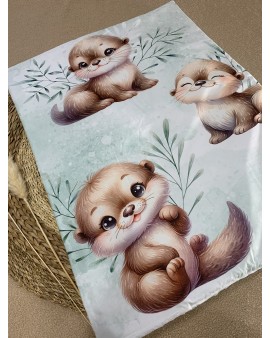 Couverture de lit bébé "Loutre"