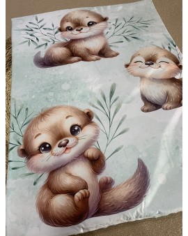 Couverture de lit bébé "Loutre"