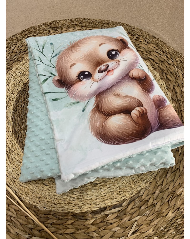 Couverture de lit bébé "Loutre"