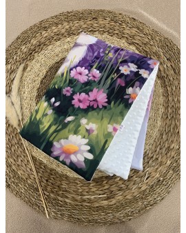 Couverture de lit bébé "Lapin Fleurs"