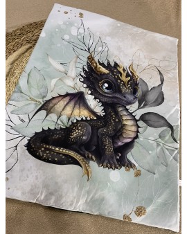 Couverture de lit bébé "Dragon"