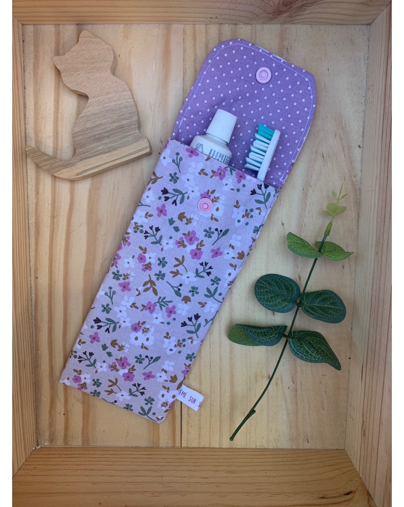 Pochette à brosse à dents "Fleurs des champs"